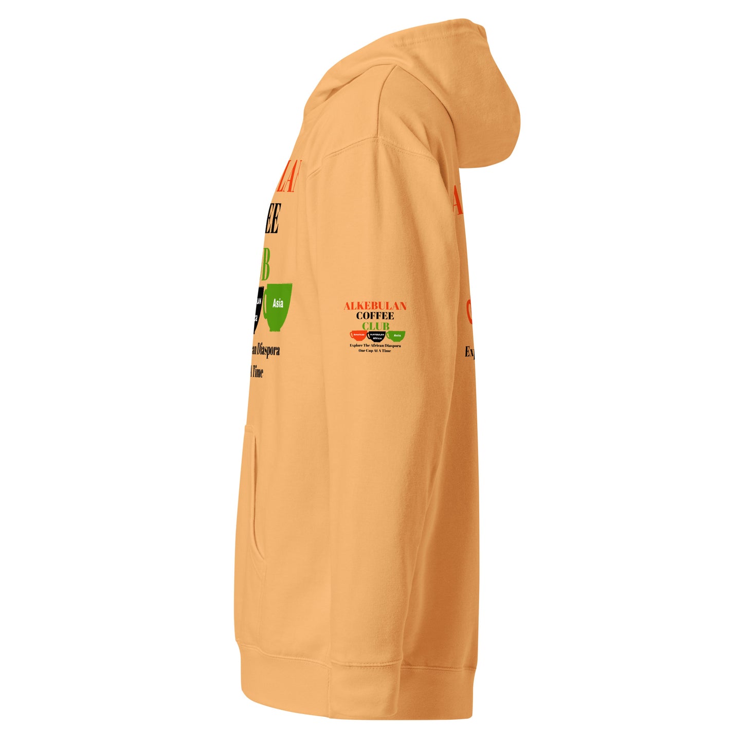 ALKEBULAN COFFEE & TEA CLUB LOGO Unisex Midweight Hoodie by SobG Designs