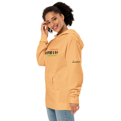 DIASPORANS  A WORLDVIEW A WORLD MAJORITY Unisex Midweight Hoodie by SobG Designs