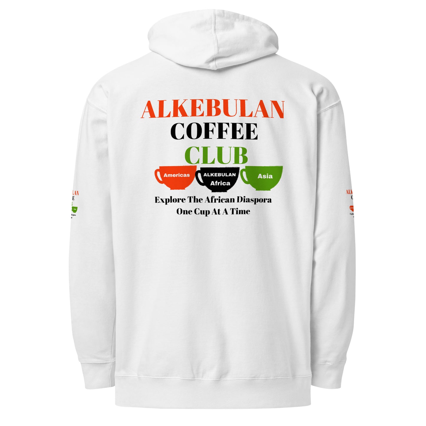 ALKEBULAN COFFEE & TEA CLUB LOGO Unisex Midweight Hoodie by SobG Designs