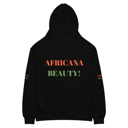 AFRICANA BEAUTY Unisex Oversized Hoodie by SobG Designs
