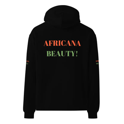 AFRICANA BEAUTY Unisex Oversized Hoodie by SobG Designs