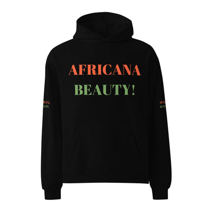 AFRICANA BEAUTY Unisex Oversized Hoodie by SobG Designs