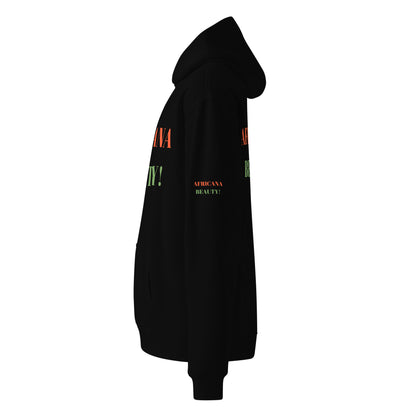 AFRICANA BEAUTY Unisex Oversized Hoodie by SobG Designs