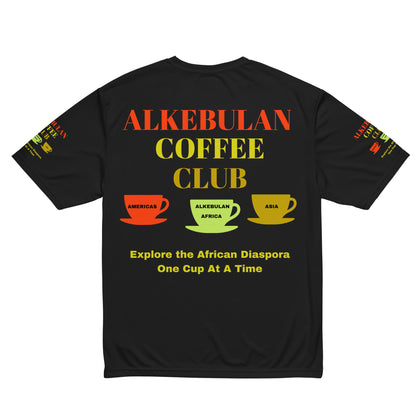 ALKEBULAN COFFEE CLUB LOGO Unisex Performance Crew Neck T-Shirt by SobG Designs