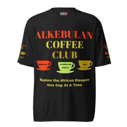 ALKEBULAN COFFEE CLUB LOGO Unisex Performance Crew Neck T-Shirt by SobG Designs