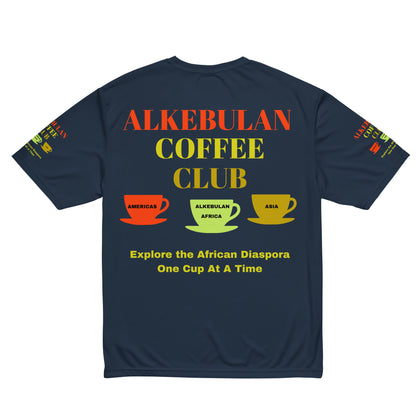 ALKEBULAN COFFEE CLUB LOGO Unisex Performance Crew Neck T-Shirt by SobG Designs
