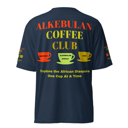 ALKEBULAN COFFEE CLUB LOGO Unisex Performance Crew Neck T-Shirt by SobG Designs