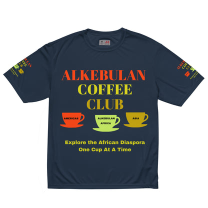 ALKEBULAN COFFEE CLUB LOGO Unisex Performance Crew Neck T-Shirt by SobG Designs
