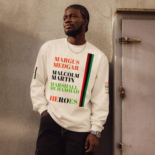 HEROES Premium Heavyweight Long Sleeve Shirt by SobG Designs