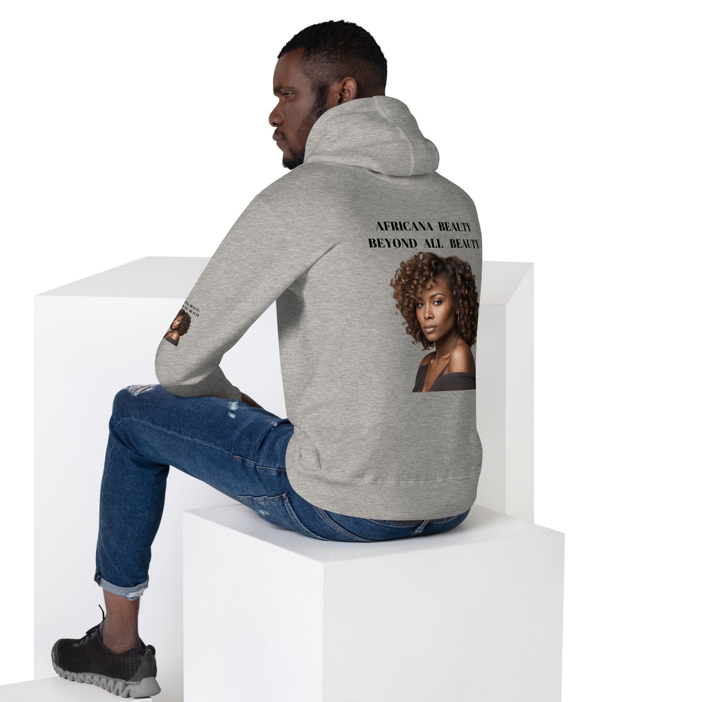 AFRICANA BEAUTY BEYOND ALL BEAUTY Unisex Hoodie by SobG Designs