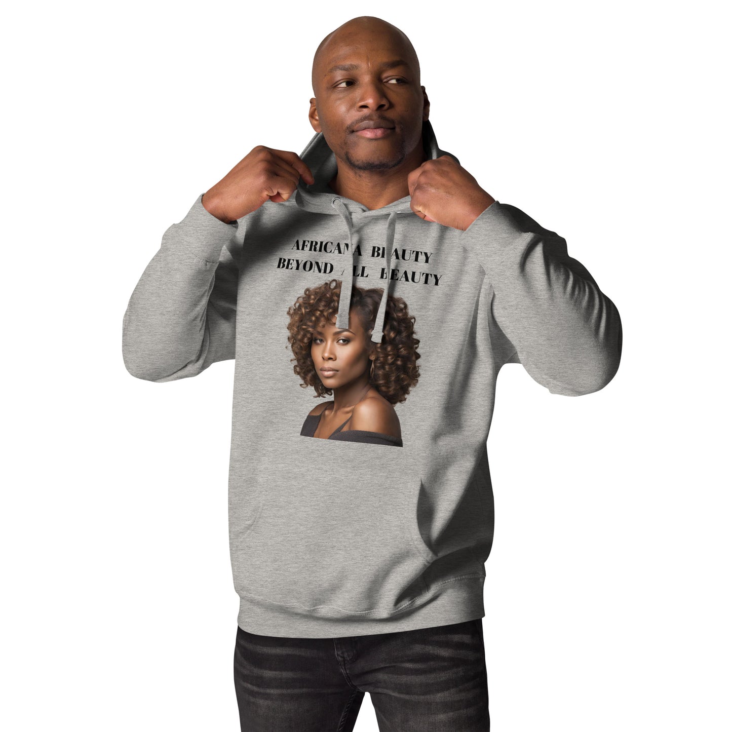 AFRICANA BEAUTY BEYOND ALL BEAUTY Unisex Hoodie by SobG Designs