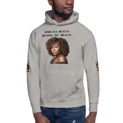 AFRICANA BEAUTY BEYOND ALL BEAUTY Unisex Hoodie by SobG Designs