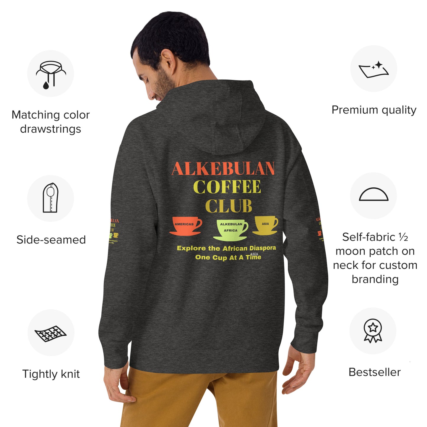 ALKEBULAN COFFEE CLUB LOGO Unisex Hoodie by SobG Designs