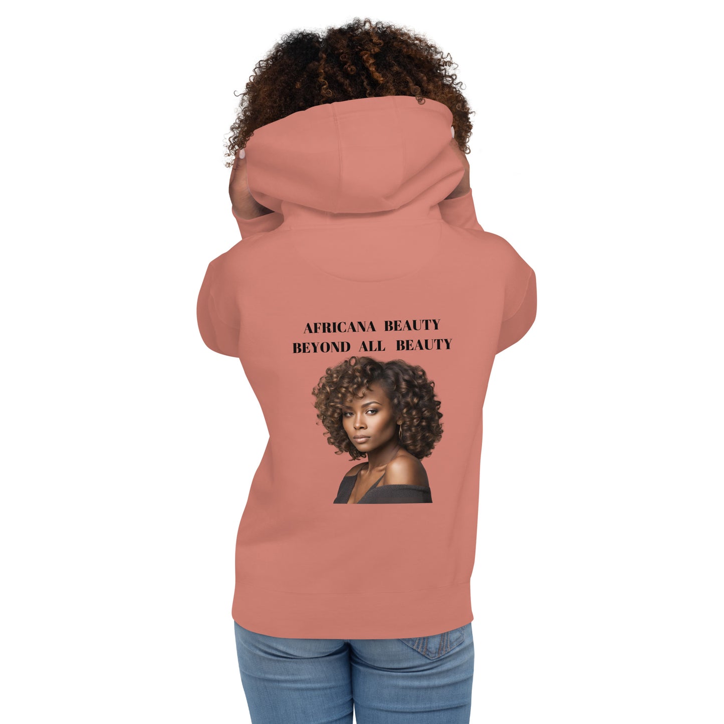AFRICANA BEAUTY BEYOND ALL BEAUTY Unisex Hoodie by SobG Designs