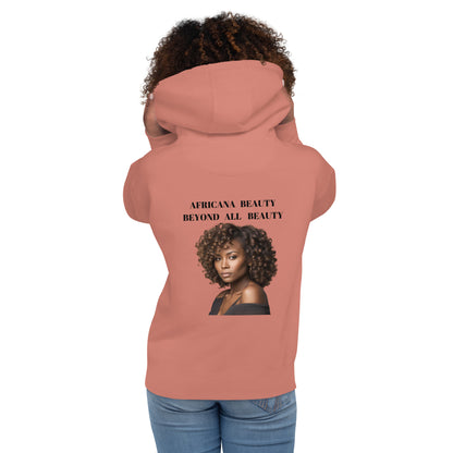 AFRICANA BEAUTY BEYOND ALL BEAUTY Unisex Hoodie by SobG Designs