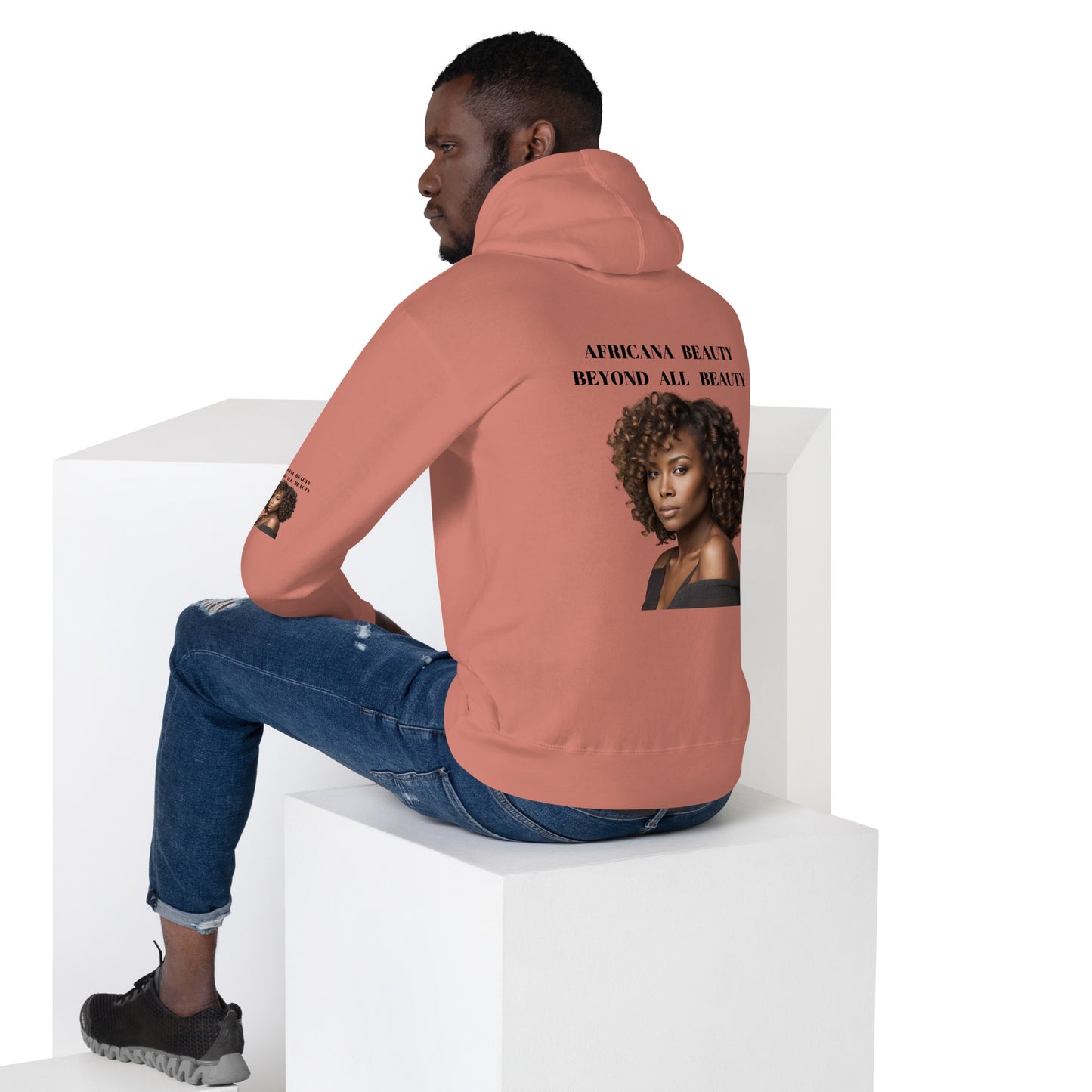 AFRICANA BEAUTY BEYOND ALL BEAUTY Unisex Hoodie by SobG Designs