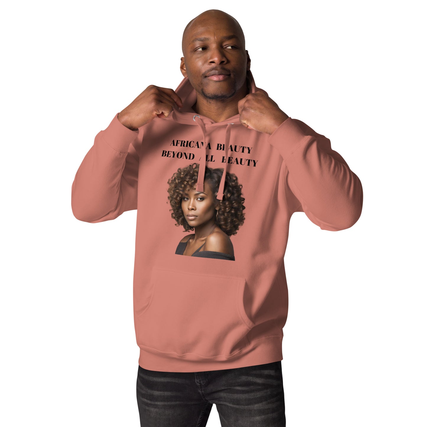 AFRICANA BEAUTY BEYOND ALL BEAUTY Unisex Hoodie by SobG Designs
