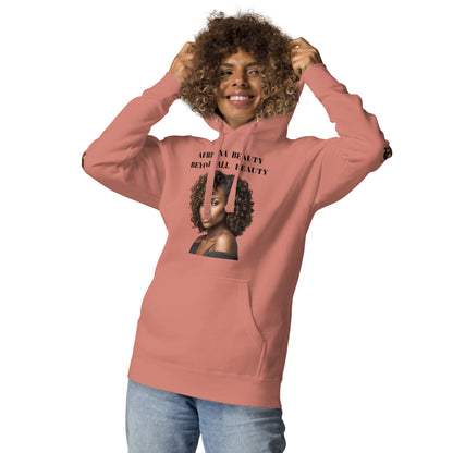 AFRICANA BEAUTY BEYOND ALL BEAUTY Unisex Hoodie by SobG Designs