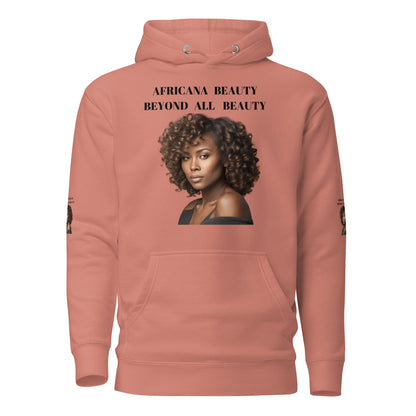 AFRICANA BEAUTY BEYOND ALL BEAUTY Unisex Hoodie by SobG Designs