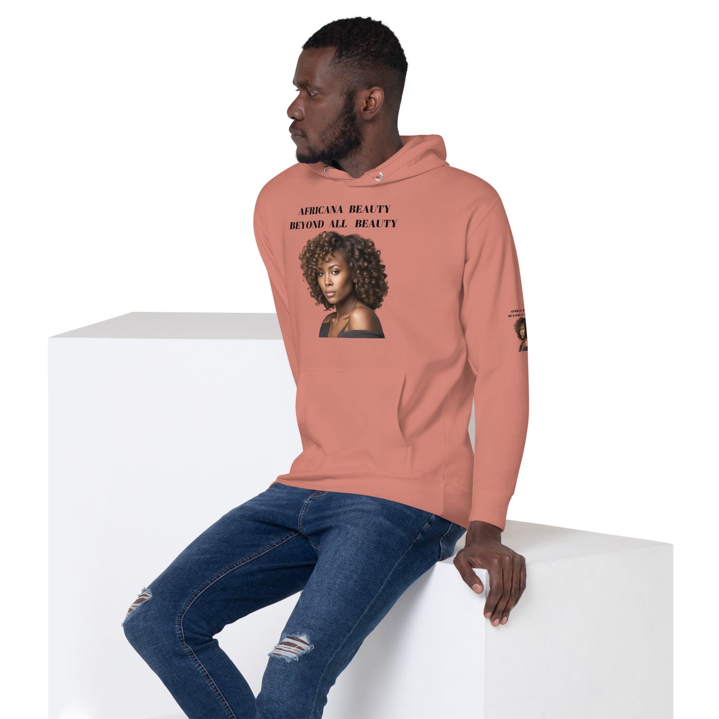 AFRICANA BEAUTY BEYOND ALL BEAUTY Unisex Hoodie by SobG Designs