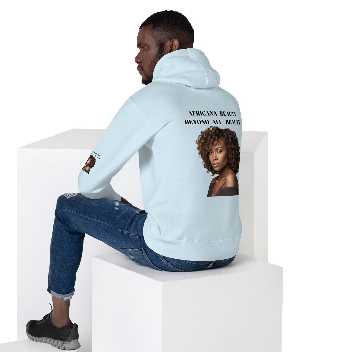 AFRICANA BEAUTY BEYOND ALL BEAUTY Unisex Hoodie by SobG Designs