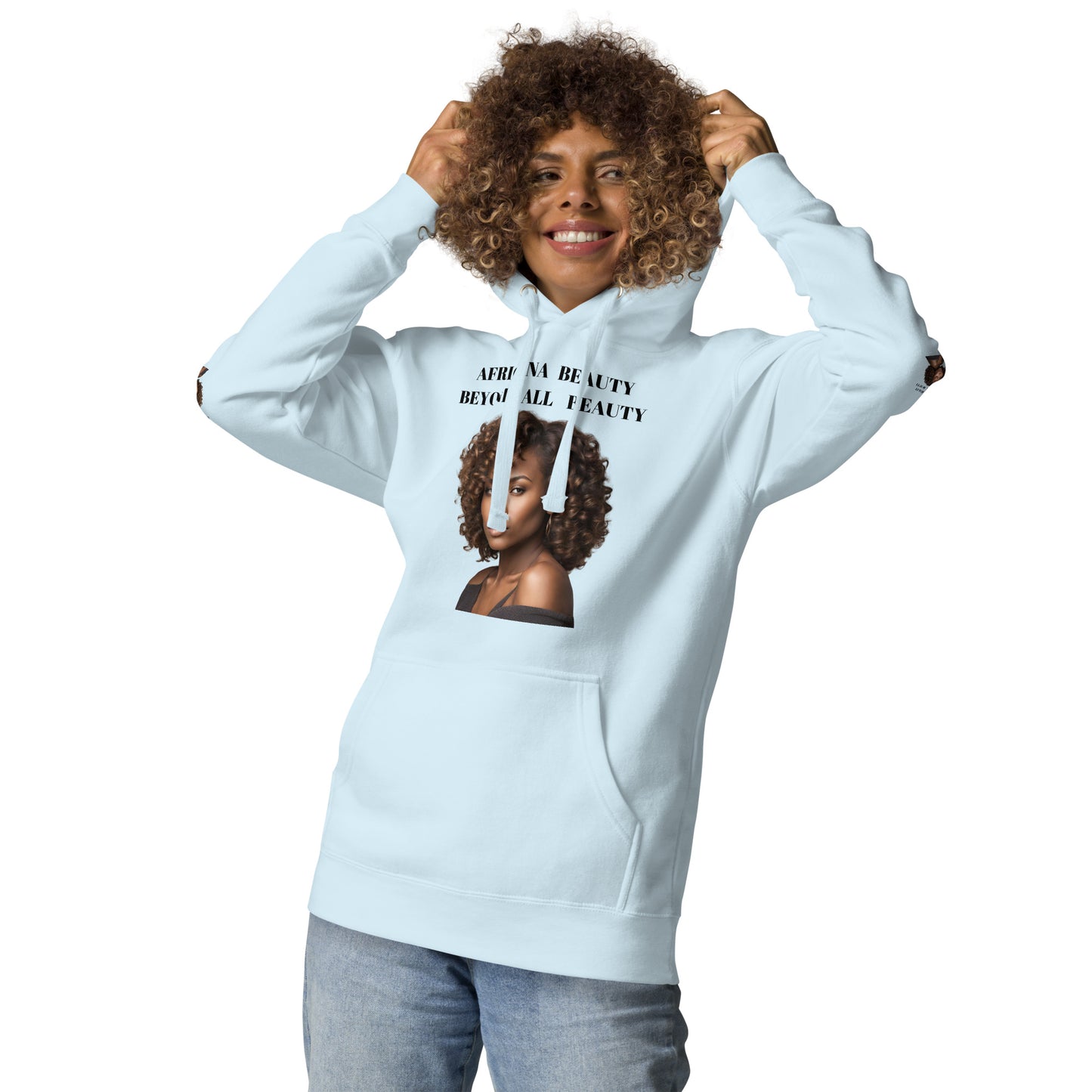 AFRICANA BEAUTY BEYOND ALL BEAUTY Unisex Hoodie by SobG Designs