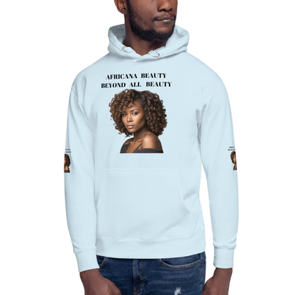 AFRICANA BEAUTY BEYOND ALL BEAUTY Unisex Hoodie by SobG Designs