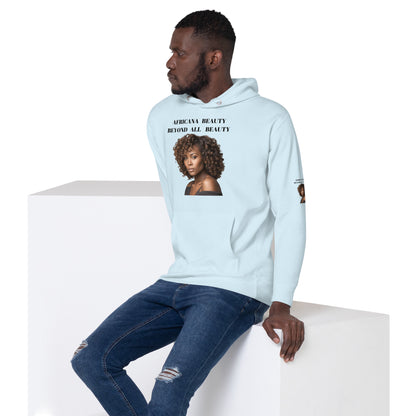 AFRICANA BEAUTY BEYOND ALL BEAUTY Unisex Hoodie by SobG Designs