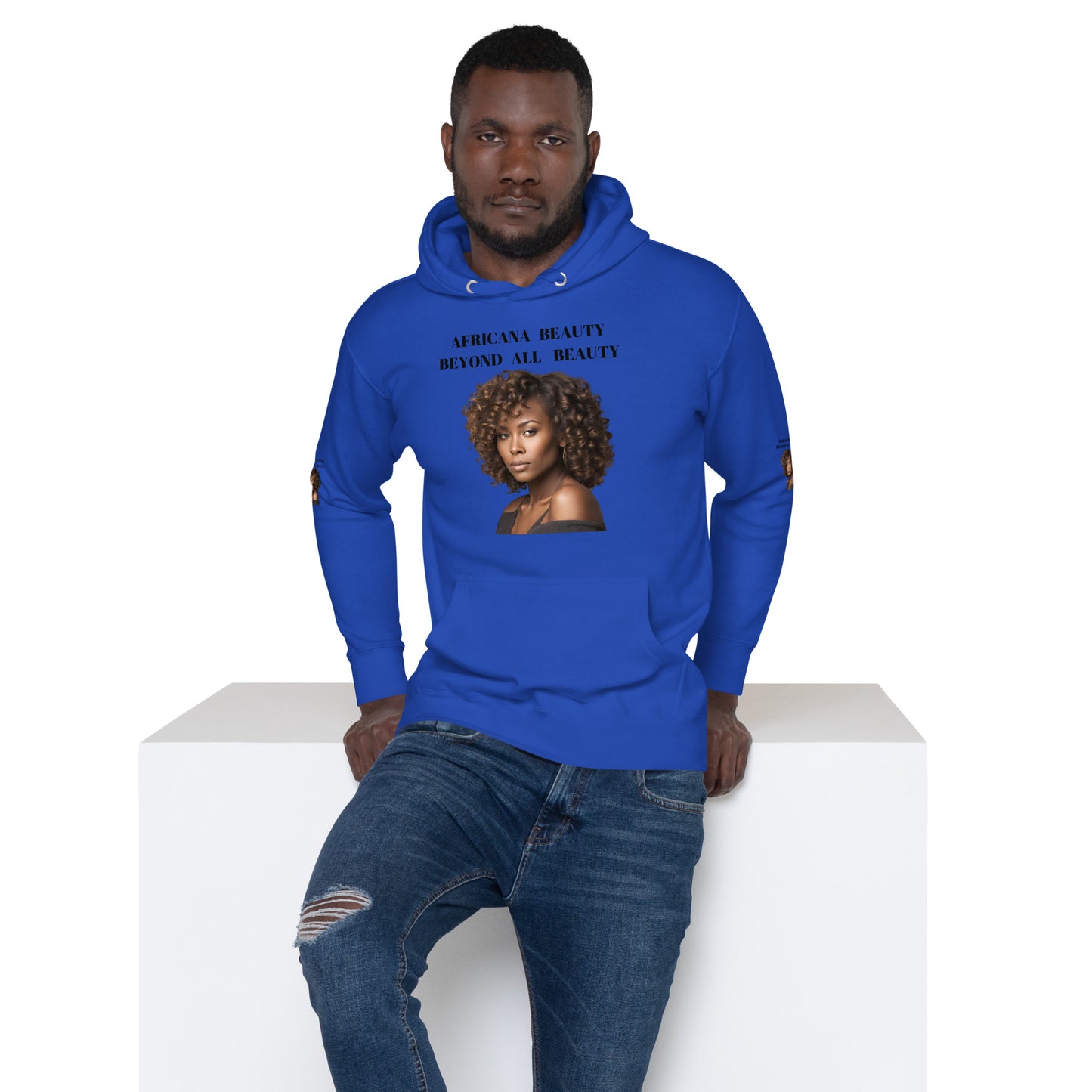 AFRICANA BEAUTY BEYOND ALL BEAUTY Unisex Hoodie by SobG Designs