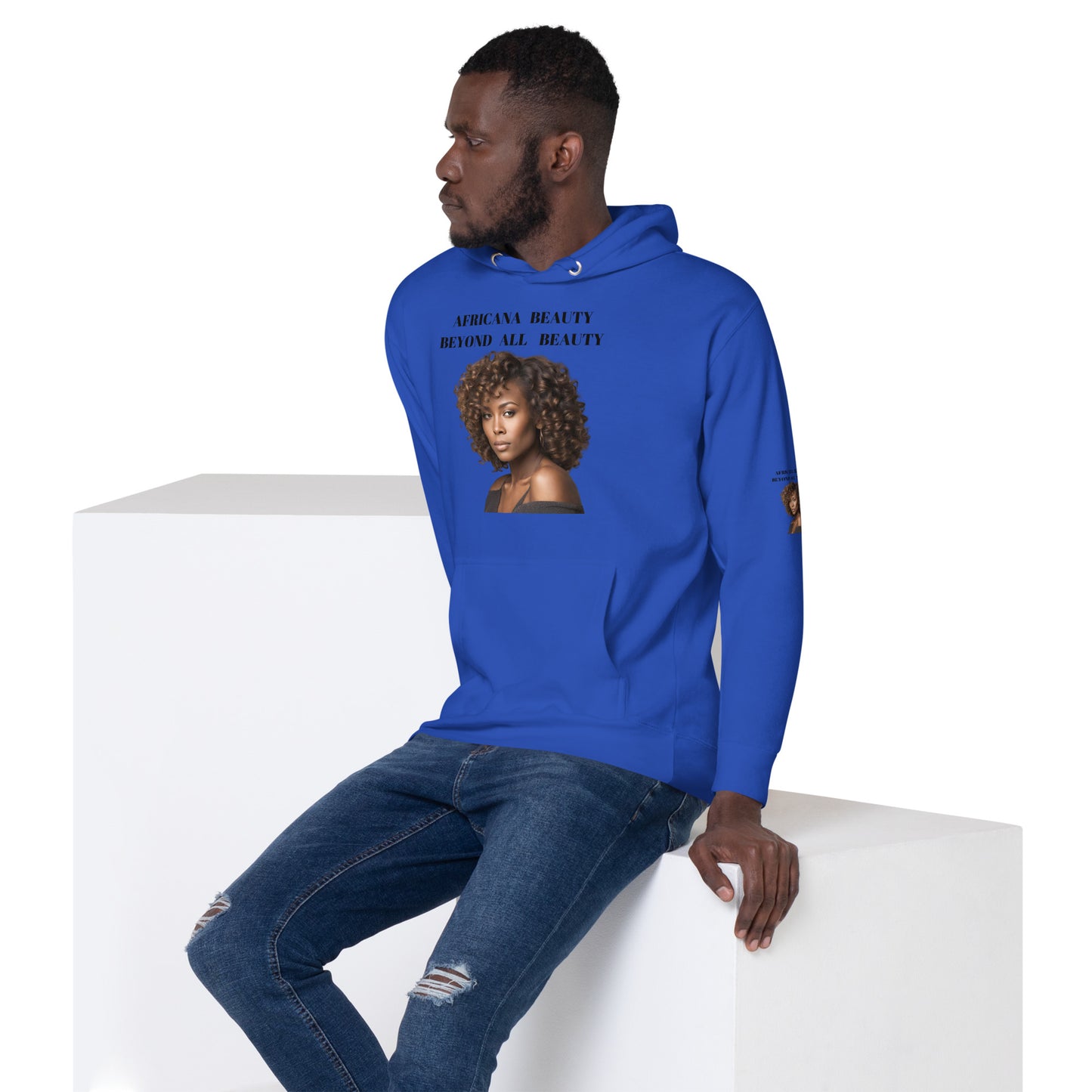 AFRICANA BEAUTY BEYOND ALL BEAUTY Unisex Hoodie by SobG Designs