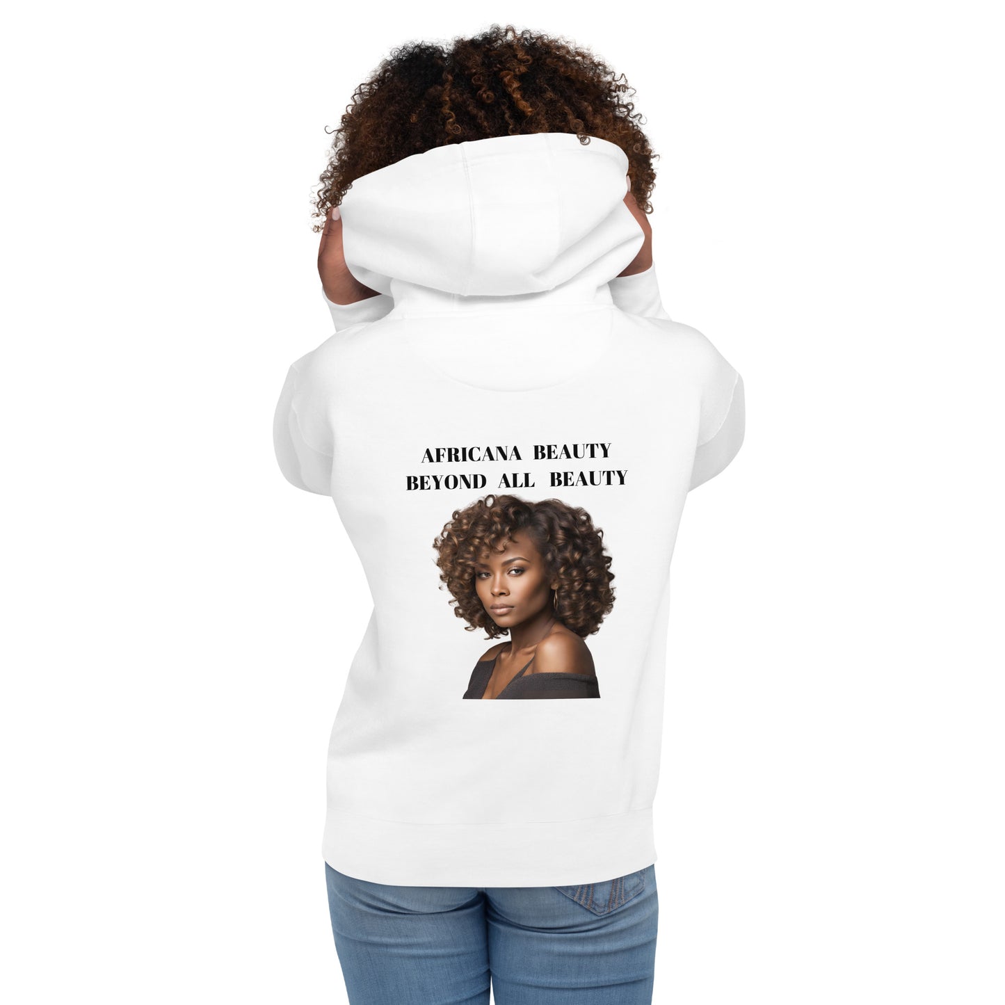 AFRICANA BEAUTY BEYOND ALL BEAUTY Unisex Hoodie by SobG Designs