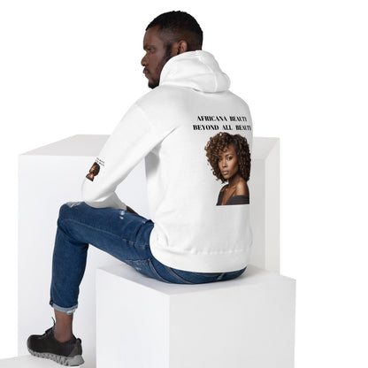 AFRICANA BEAUTY BEYOND ALL BEAUTY Unisex Hoodie by SobG Designs