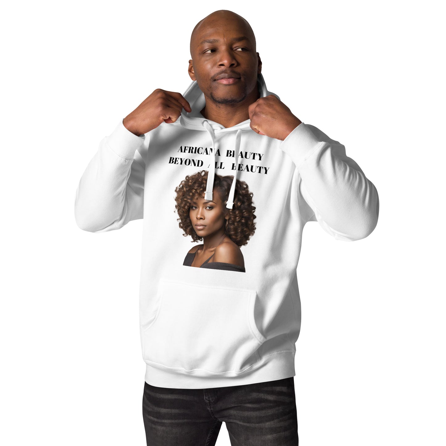 AFRICANA BEAUTY BEYOND ALL BEAUTY Unisex Hoodie by SobG Designs
