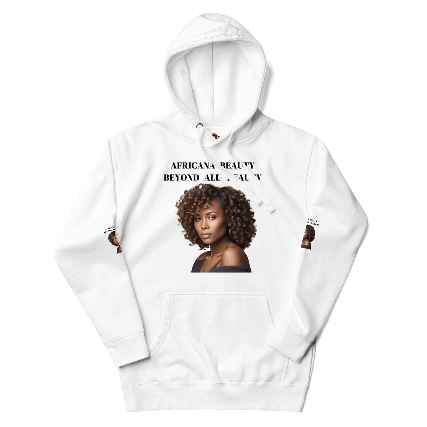 AFRICANA BEAUTY BEYOND ALL BEAUTY Unisex Hoodie by SobG Designs