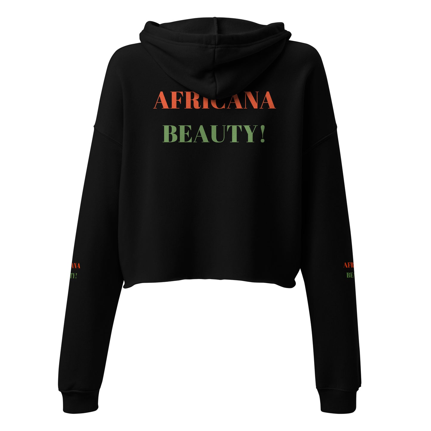 AFRICANA BEAUTY Crop Hoodie by SobG Designs