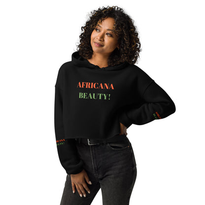 AFRICANA BEAUTY Crop Hoodie by SobG Designs