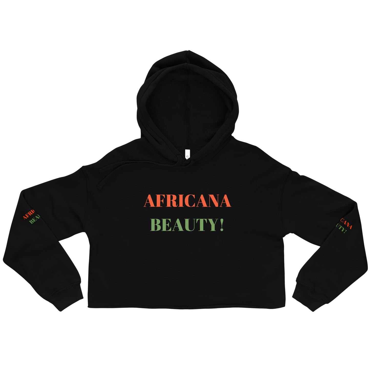 AFRICANA BEAUTY Crop Hoodie by SobG Designs