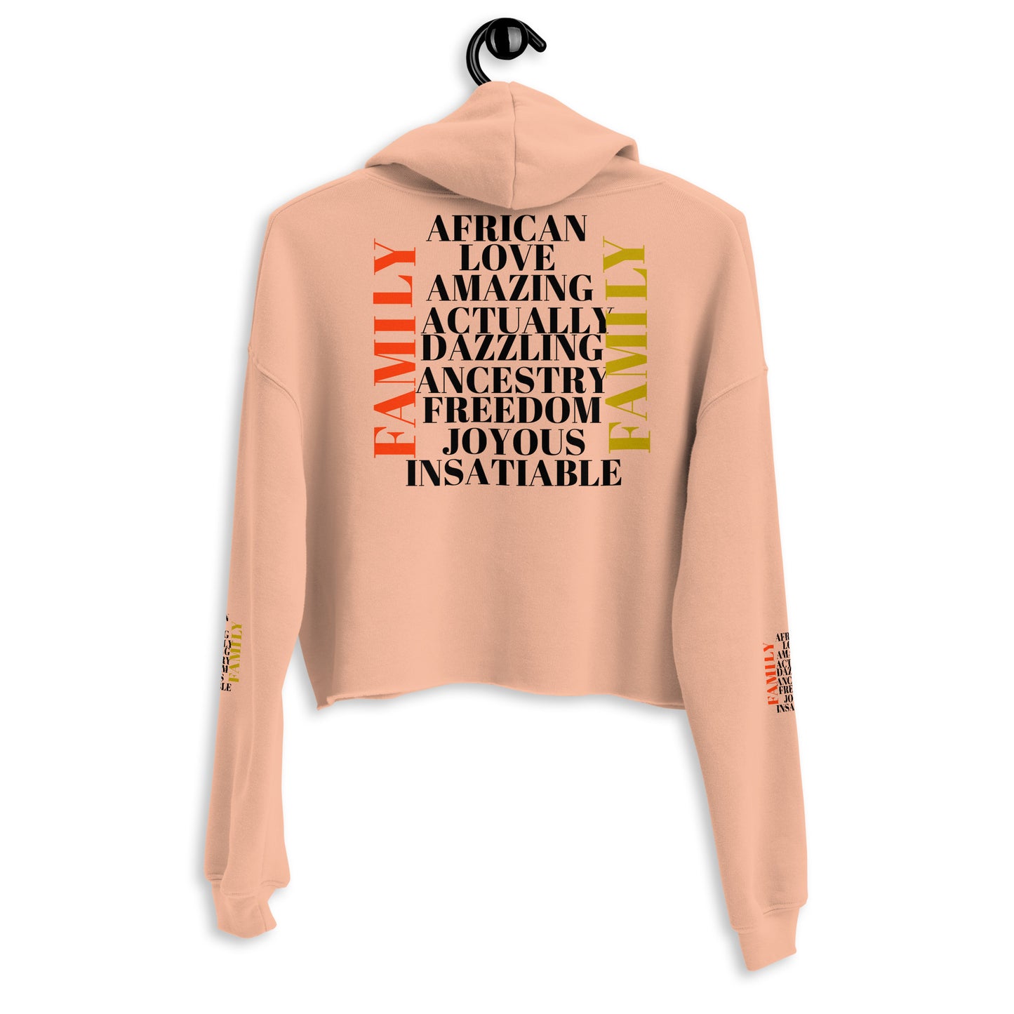 FAMILY AFRICAN Crop Hoodie by SobG Designs