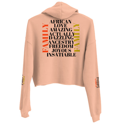 FAMILY AFRICAN Crop Hoodie by SobG Designs