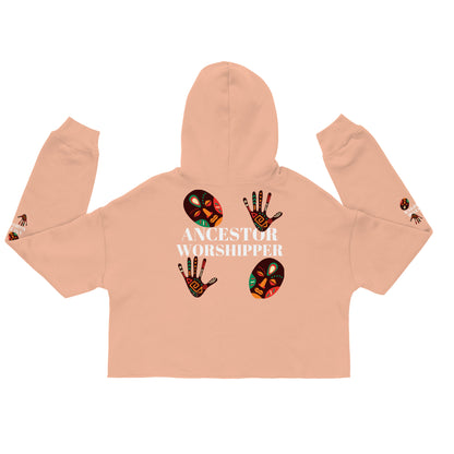 ANCESTOR WORSHIPPER Crop Hoodie by SobG Designs