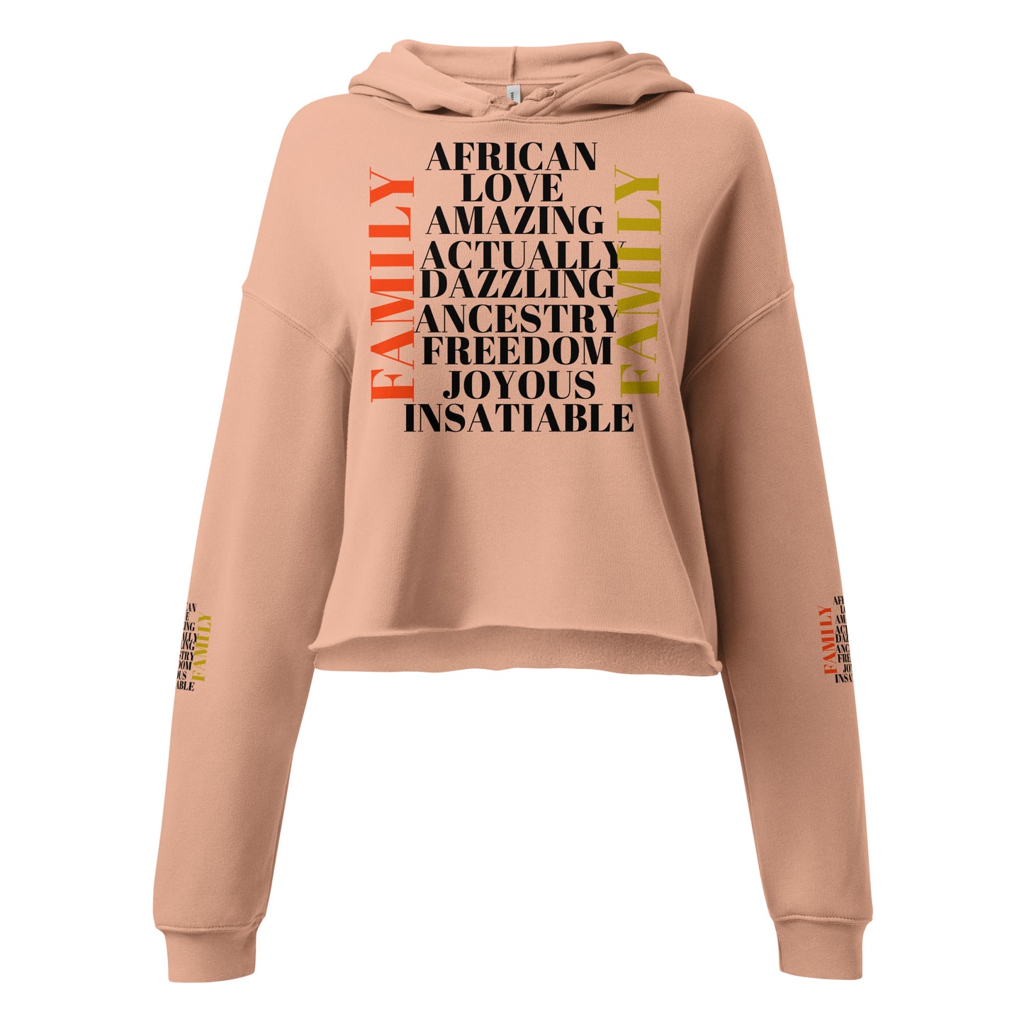 AFRICAN FAMILY Crop Hoodie by SobG Designs