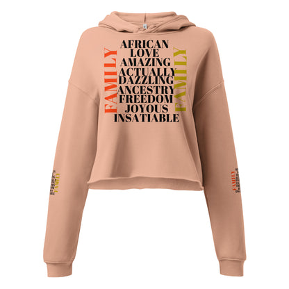 AFRICAN FAMILY Crop Hoodie by SobG Designs