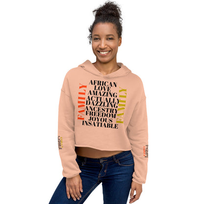 AFRICAN FAMILY Crop Hoodie by SobG Designs