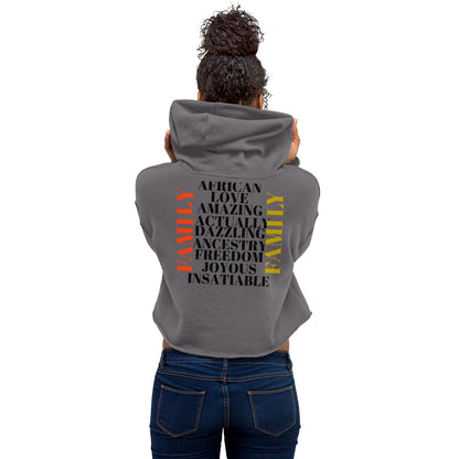 AFRICAN FAMILY Crop Hoodie by SobG Designs