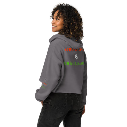 AFRO LATINA & ORGULLOSA! Crop Hoodie by SobG Designs