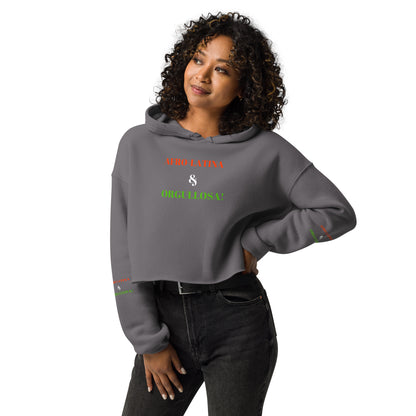 AFRO LATINA & ORGULLOSA! Crop Hoodie by SobG Designs