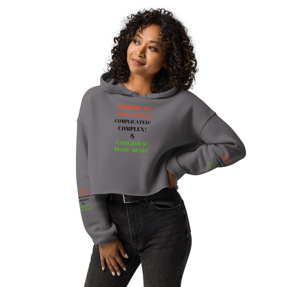 DOMINICAN AFRO-LATINAS COMPLICATED COMPLEX & GORGEOUS BESO BESO Crop Hoodie by SobG Designs