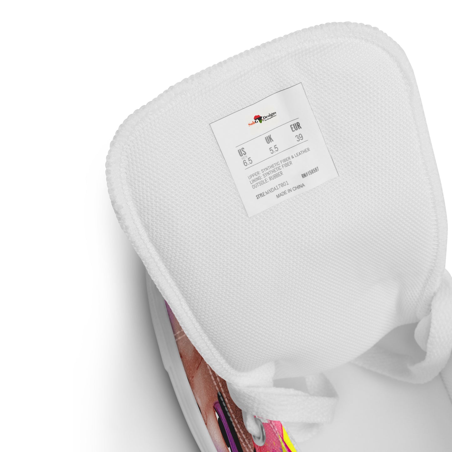 THE BRIANA Women’s High Top Canvas Shoes by SobG Designs