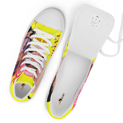 THE BRIANA Women’s High Top Canvas Shoes by SobG Designs