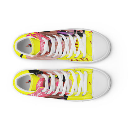 THE BRIANA Women’s High Top Canvas Shoes by SobG Designs